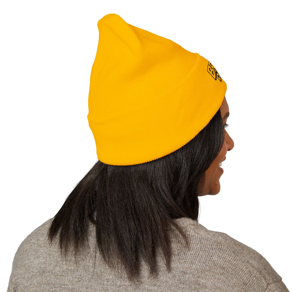 Embroidered Broken Design Beanie