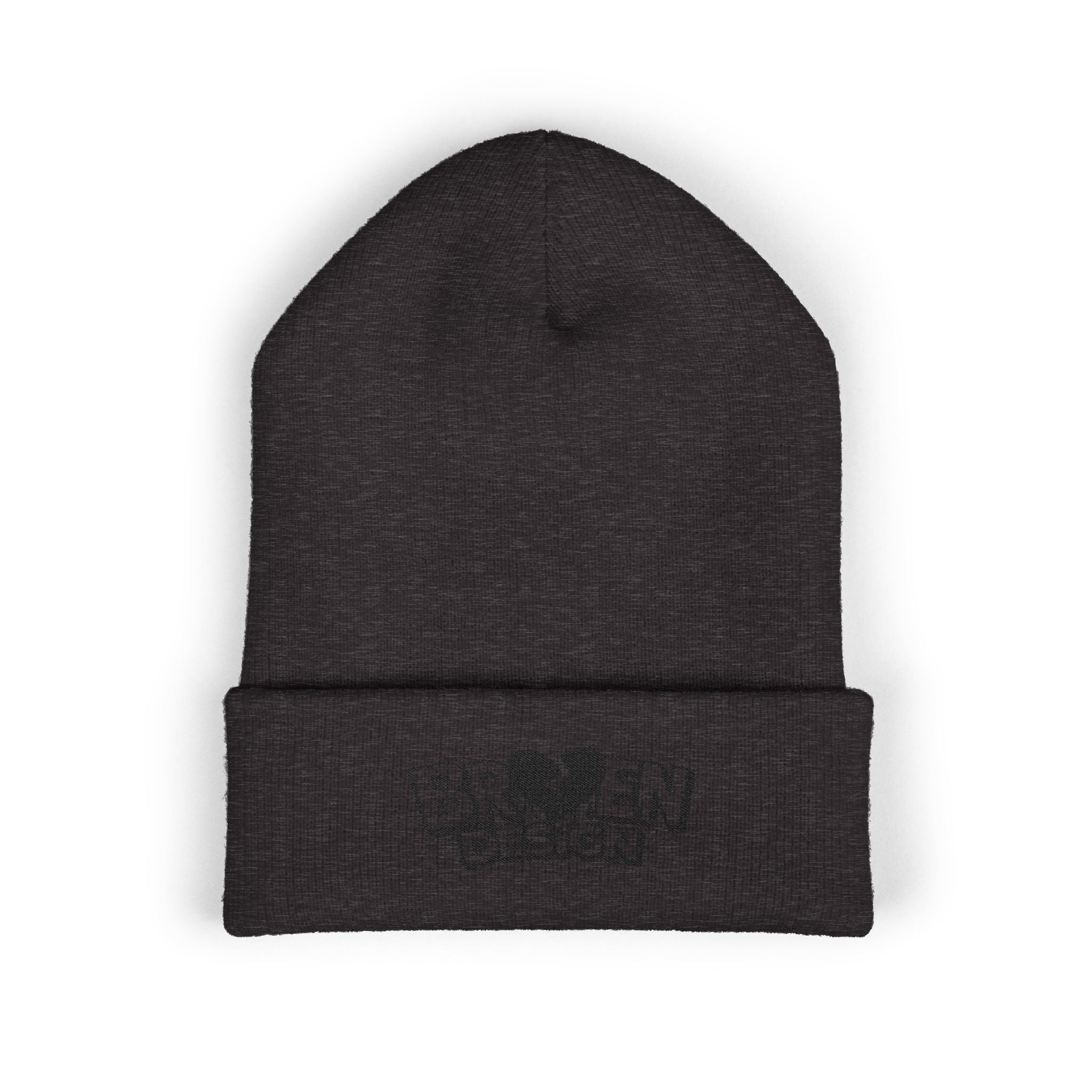 Embroidered Broken Design Beanie