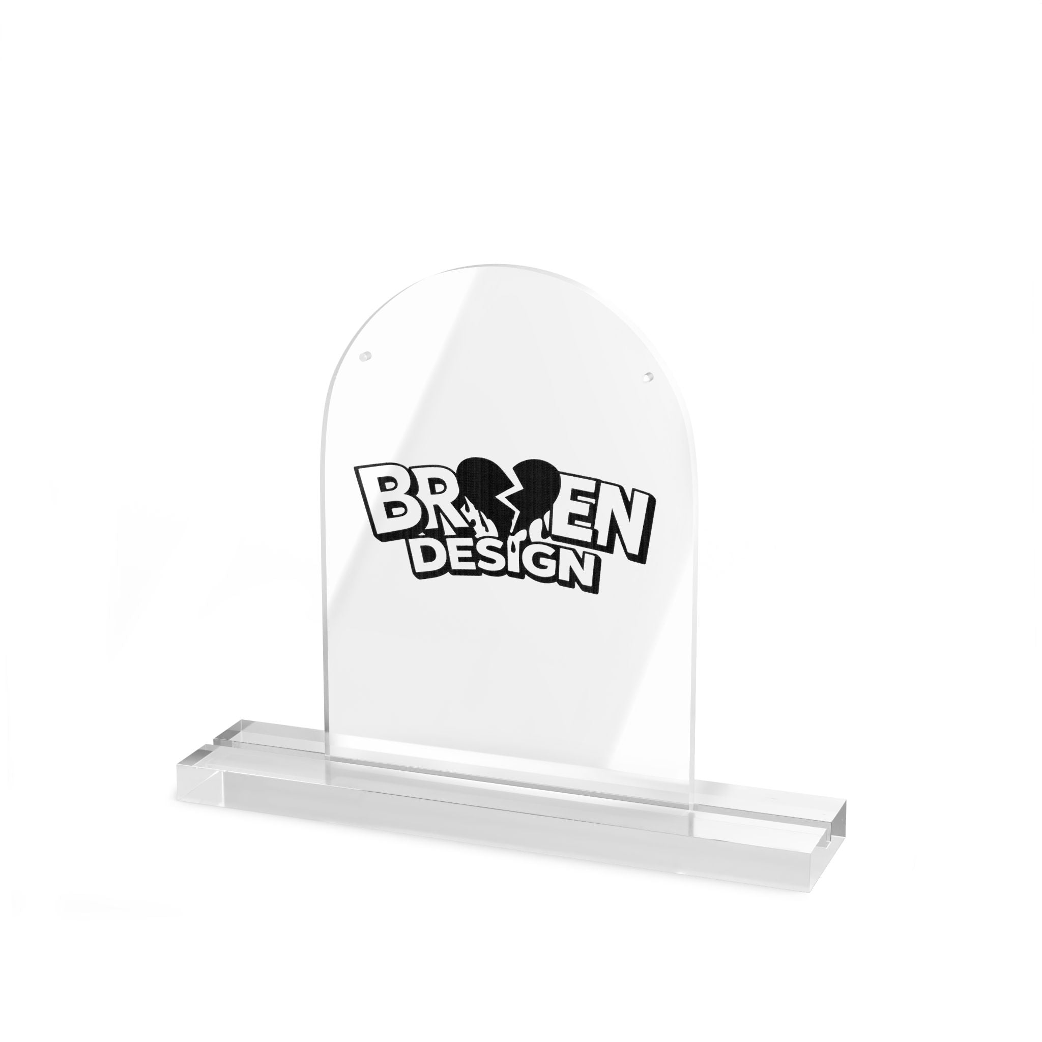 Table Sign — Clear Display Plaque