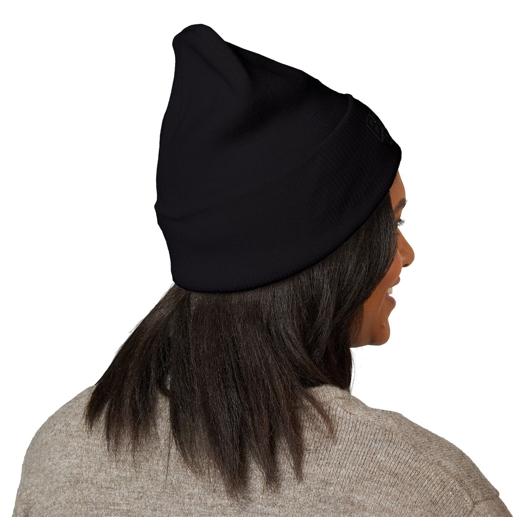 Embroidered Broken Design Beanie