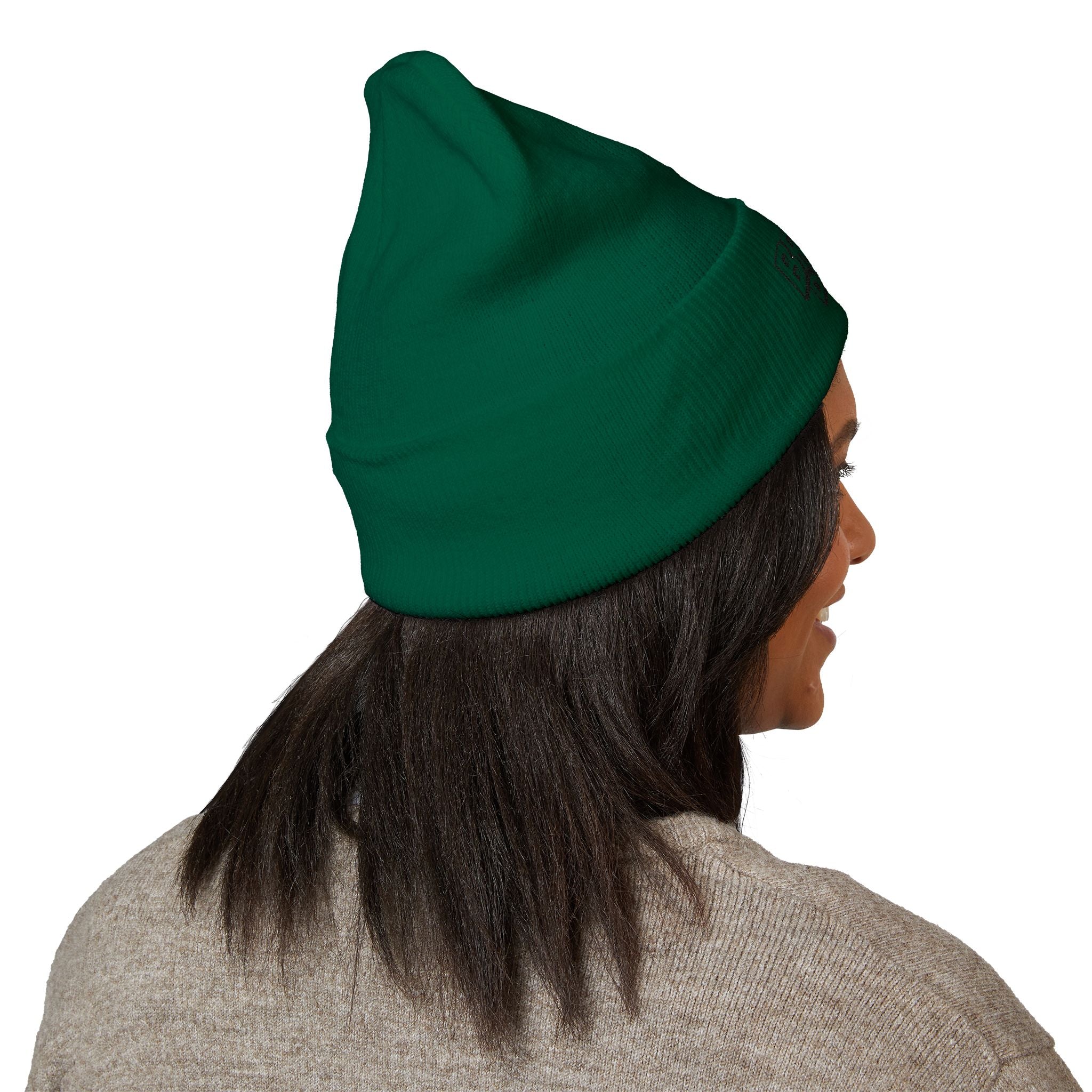 Embroidered Broken Design Beanie