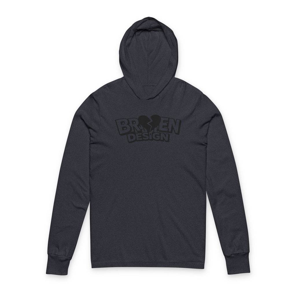 Broken Design Hooded Long Sleeve Tee