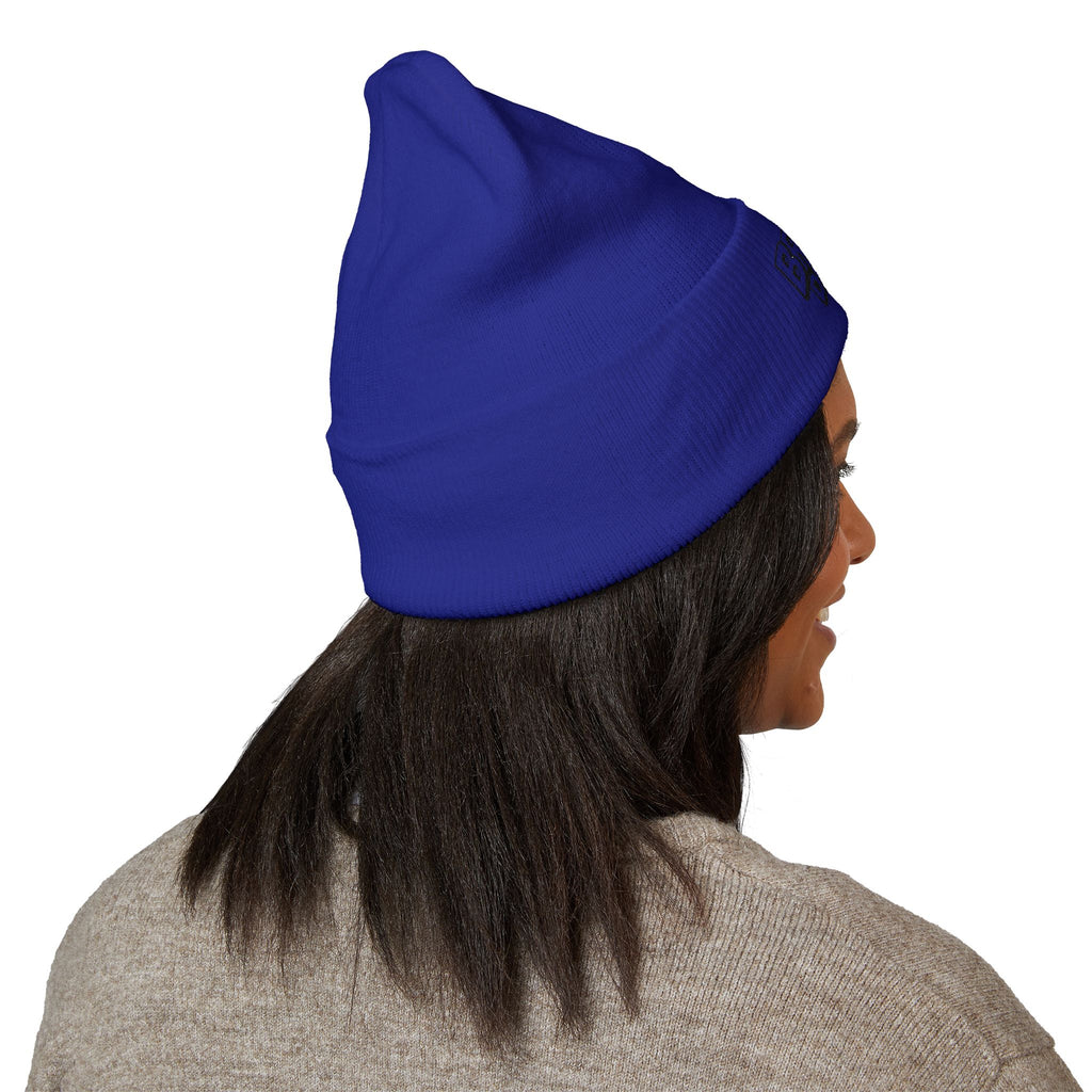 Embroidered Broken Design Beanie