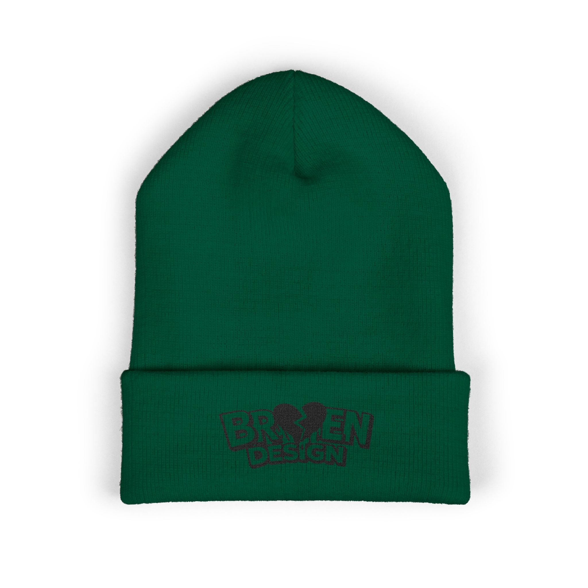 Embroidered Broken Design Beanie