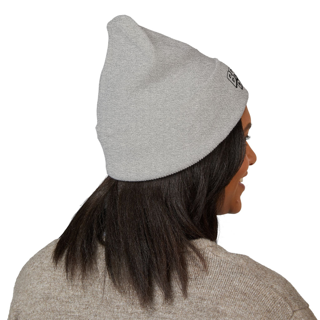 Embroidered Broken Design Beanie