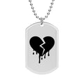 Broken Heart Dog Tag