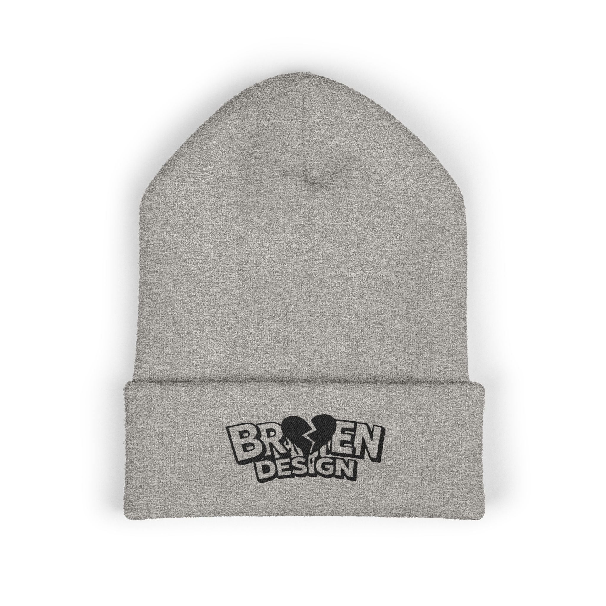 Embroidered Broken Design Beanie